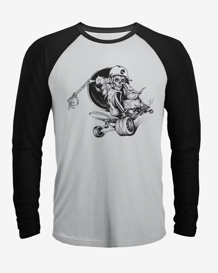 Polera Raglan Skater skull