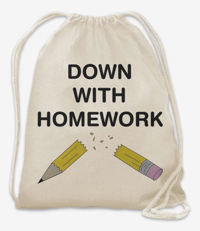 Mochila Blanco de Abajo la tarea