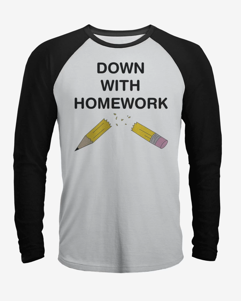 Polera Raglan Abajo la tarea