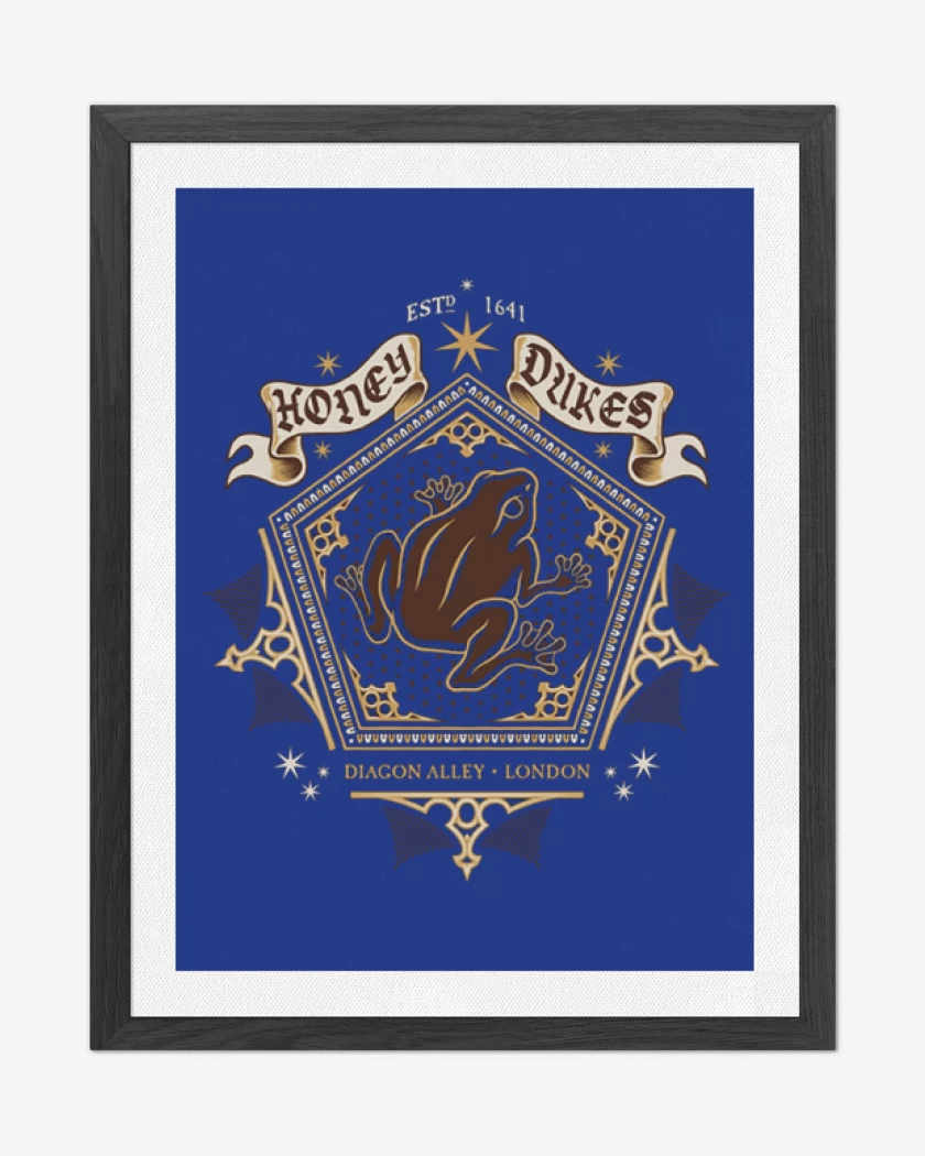 Cuadro decorativo Azul Rey de Rana chocolate Honey Dukes