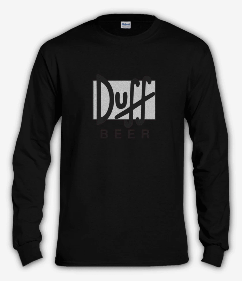 Polera manga larga Negro de Duff