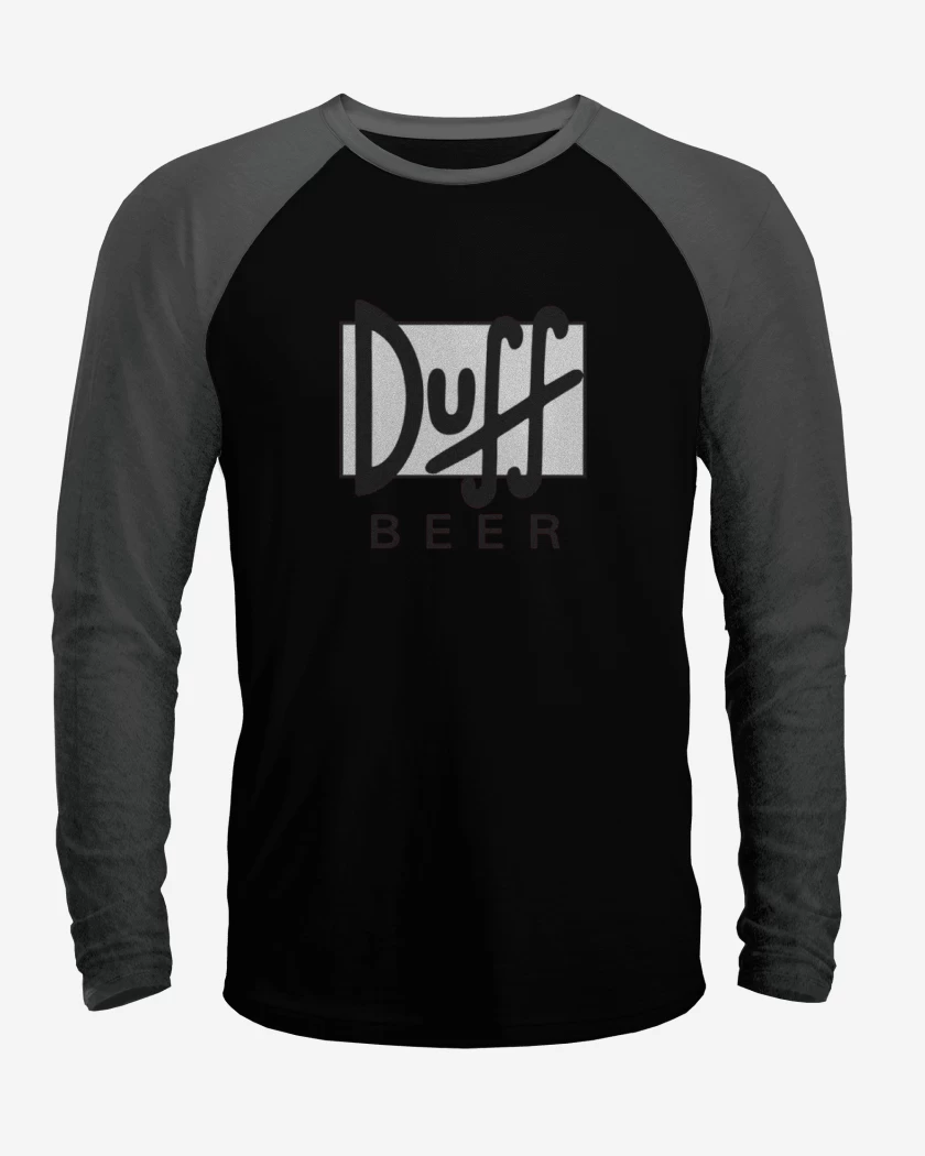 Polera Raglan Negro / Negro Heather de Duff