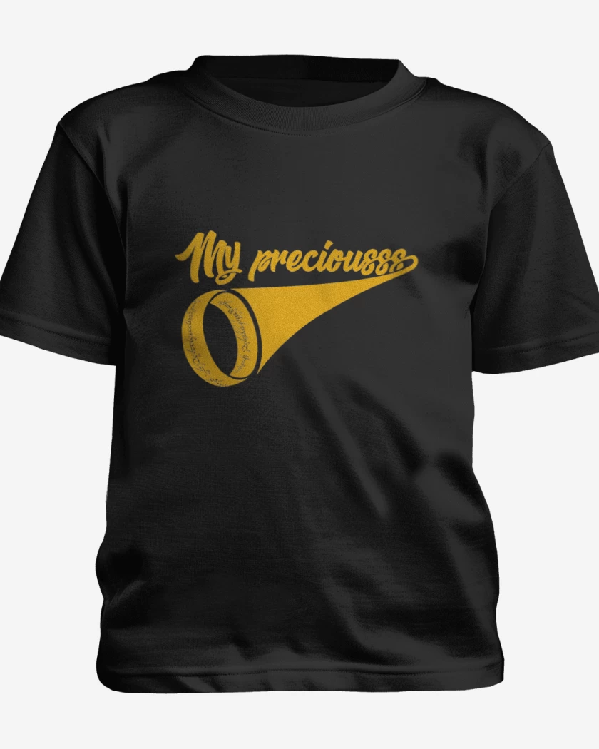 Polera de niño Negro de My preciouss Lord of the ring