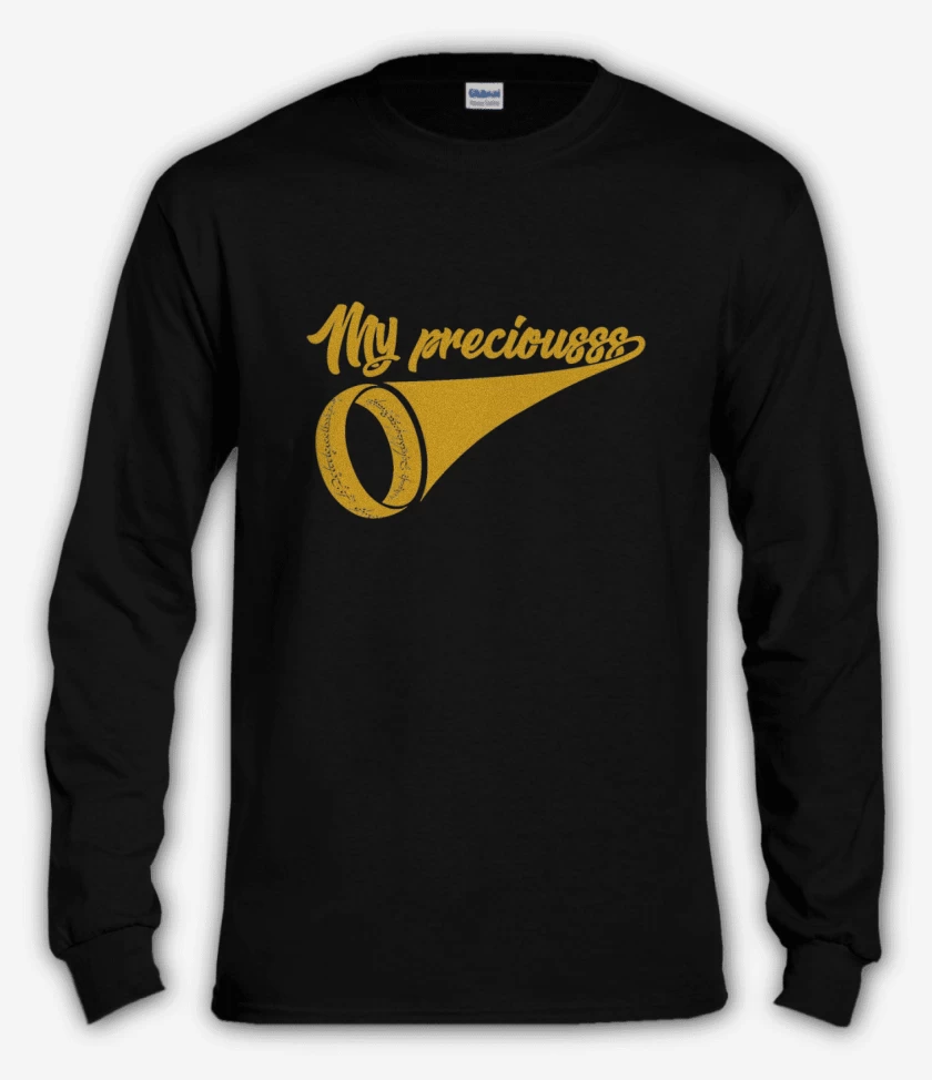 Polera manga larga Negro de My preciouss Lord of the ring