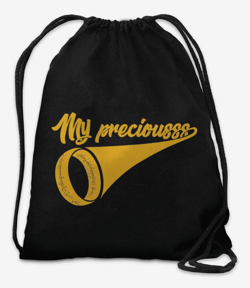 Mochila Negro de My preciouss Lord of the ring