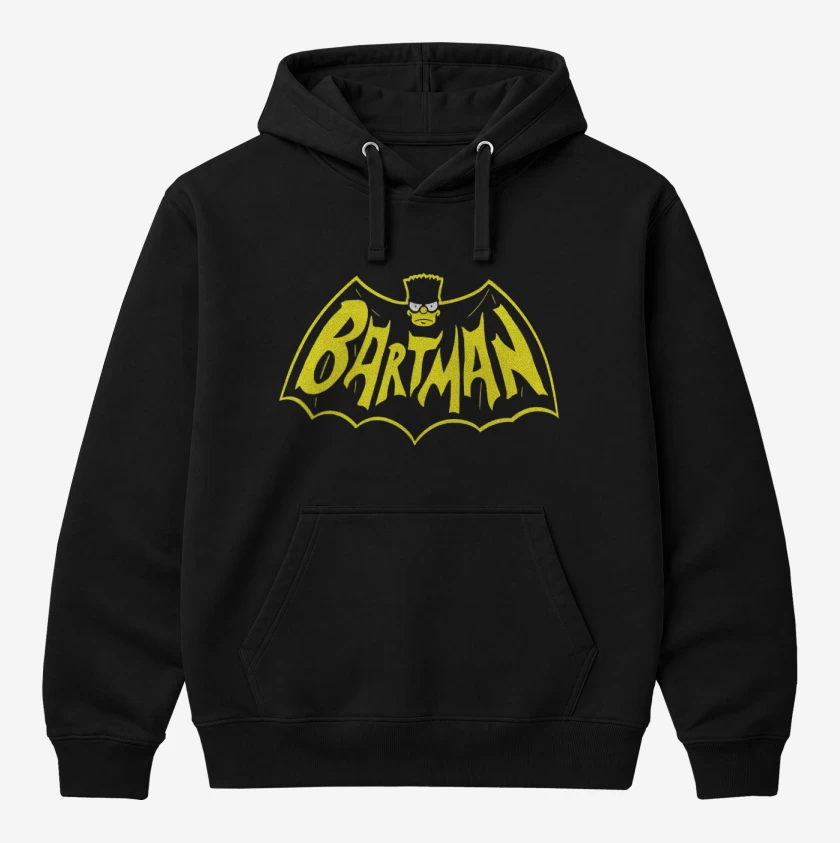 Polerón Canguro Negro de Bartman