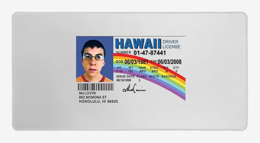 Mouse pad Gamer Blanco de McLovin