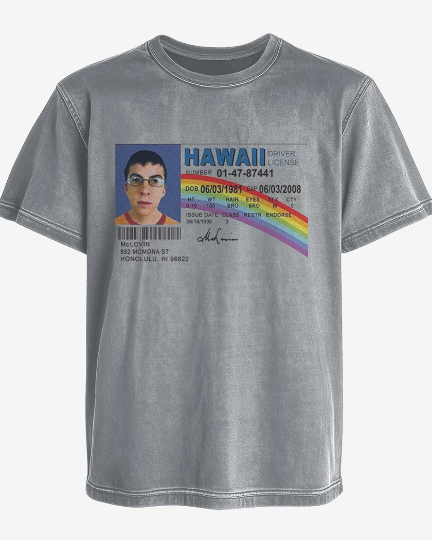 Polera desgastada Gris Melange de McLovin