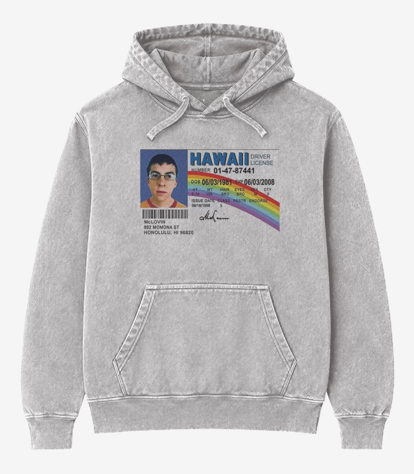 Poleron Canguro Acid Wash Gris Melange de McLovin