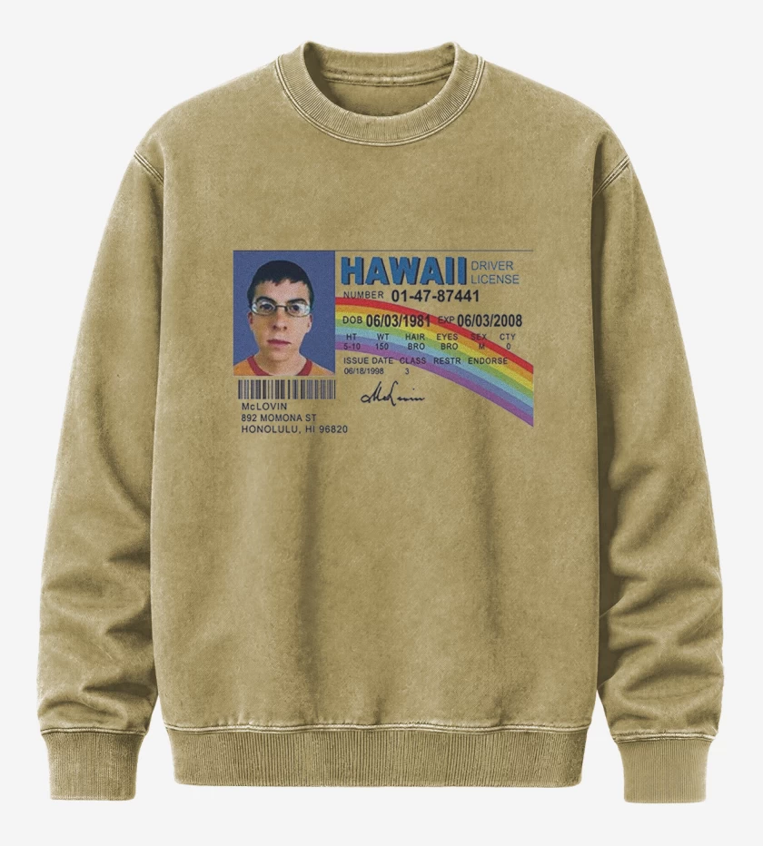 Poleron Polo Acid Wash Beige de McLovin