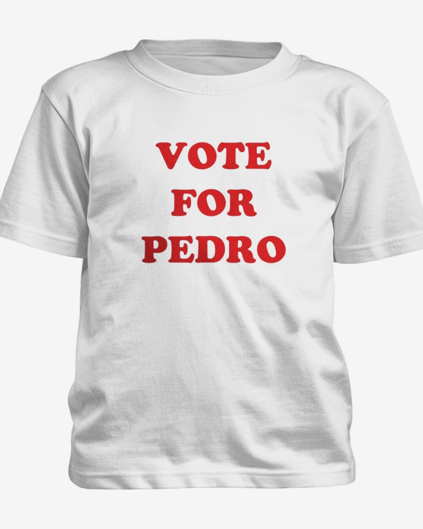 Polera de niño Blanco de Vote for Pedro