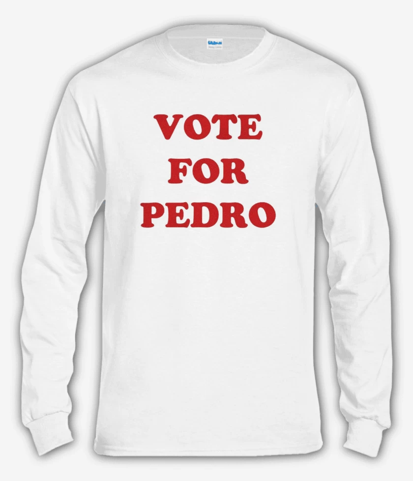 Polera manga larga Blanco de Vote for Pedro