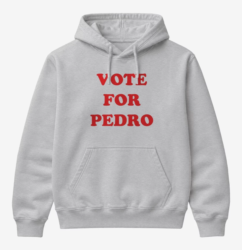 Poleron Canguro básico Gris Melange de Vote for Pedro