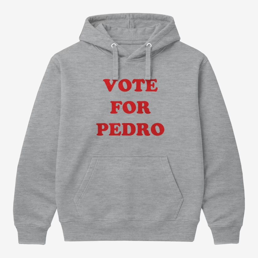 Polerón Canguro Gris Melange de Vote for Pedro