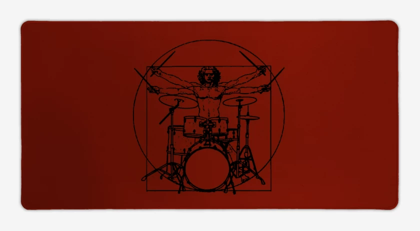 Mouse pad Gamer Rojo de Vitruvio batero