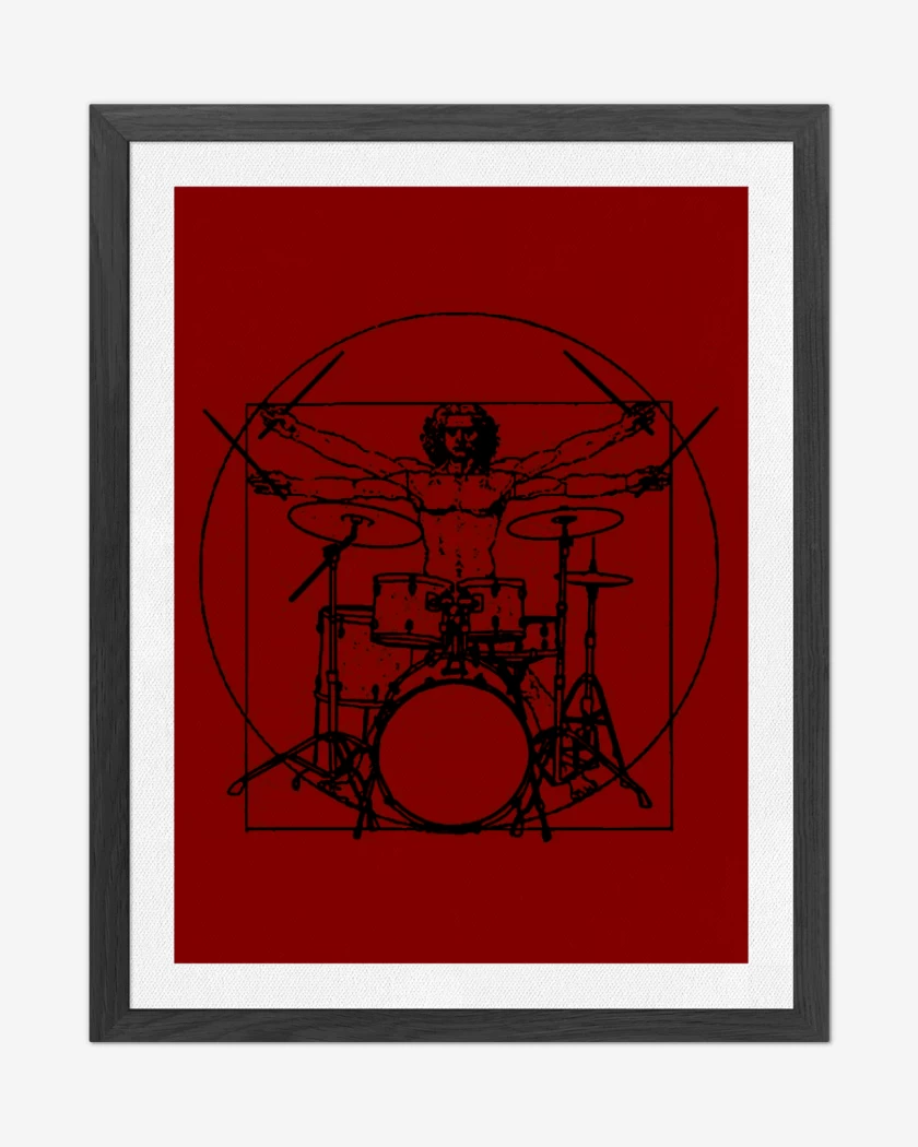 Cuadro decorativo Rojo de Vitruvio batero