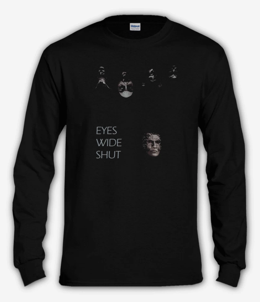 Polera manga larga Negro de Eyes wide shut