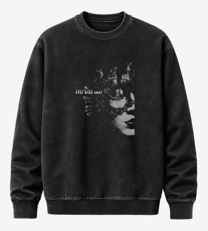 Poleron Polo Acid Wash Negro de Eyes wide shut 2