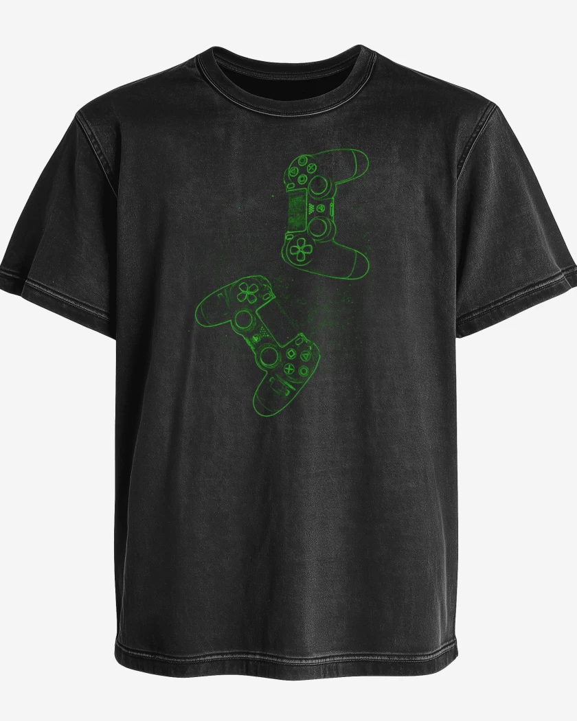 Polera desgastada Negro de Play 4