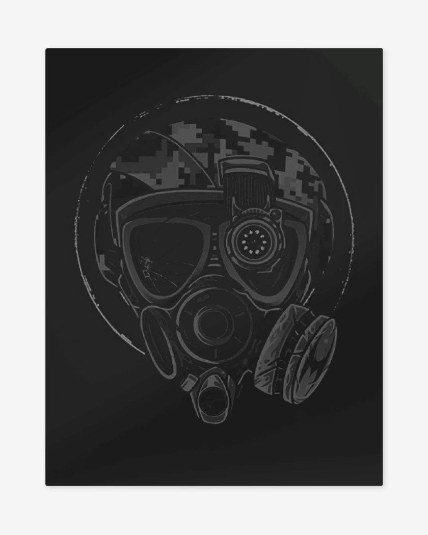 Print metalico Negro de Mask