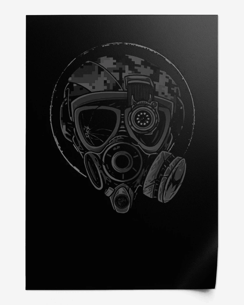 Print Negro de Mask