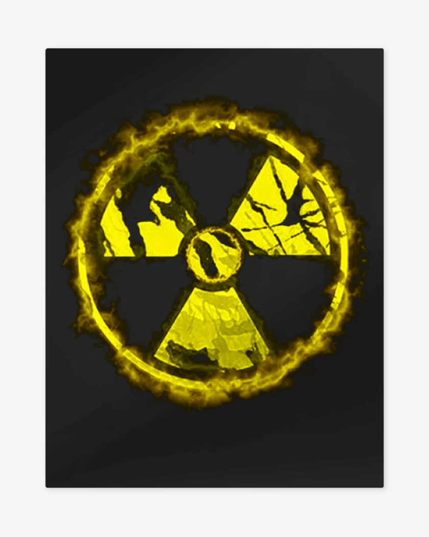 Print metalico Negro de Atomic