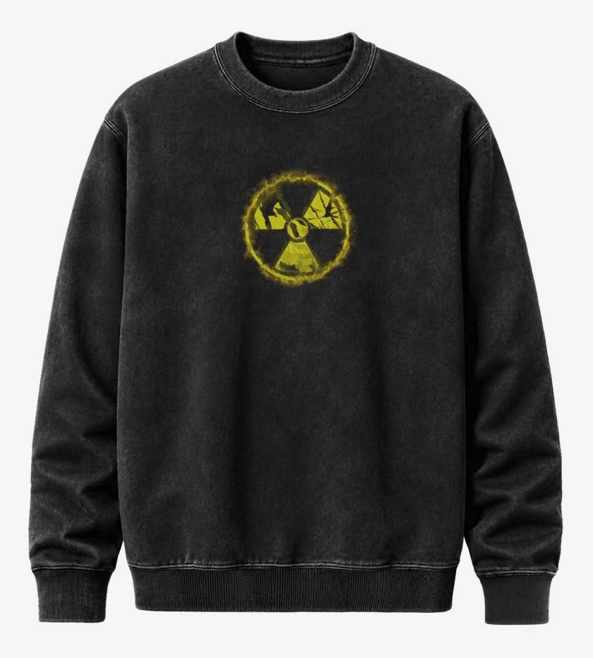 Poleron Polo Acid Wash Negro de Atomic
