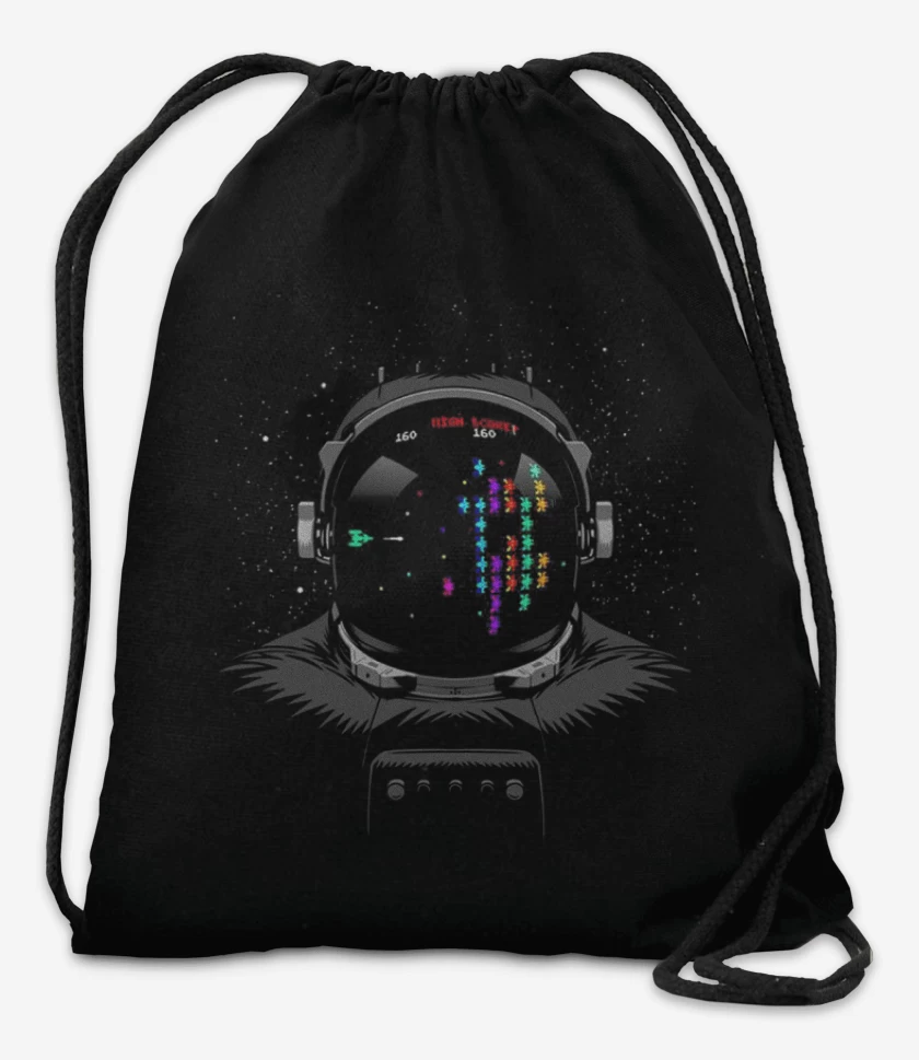 Mochila Negro de Astroinvaders