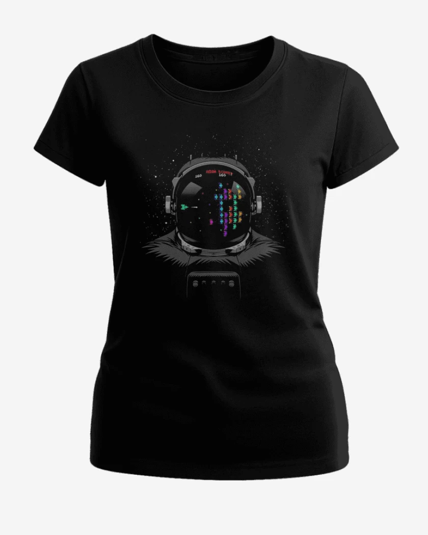Polera de Mujer Negro de Astroinvaders