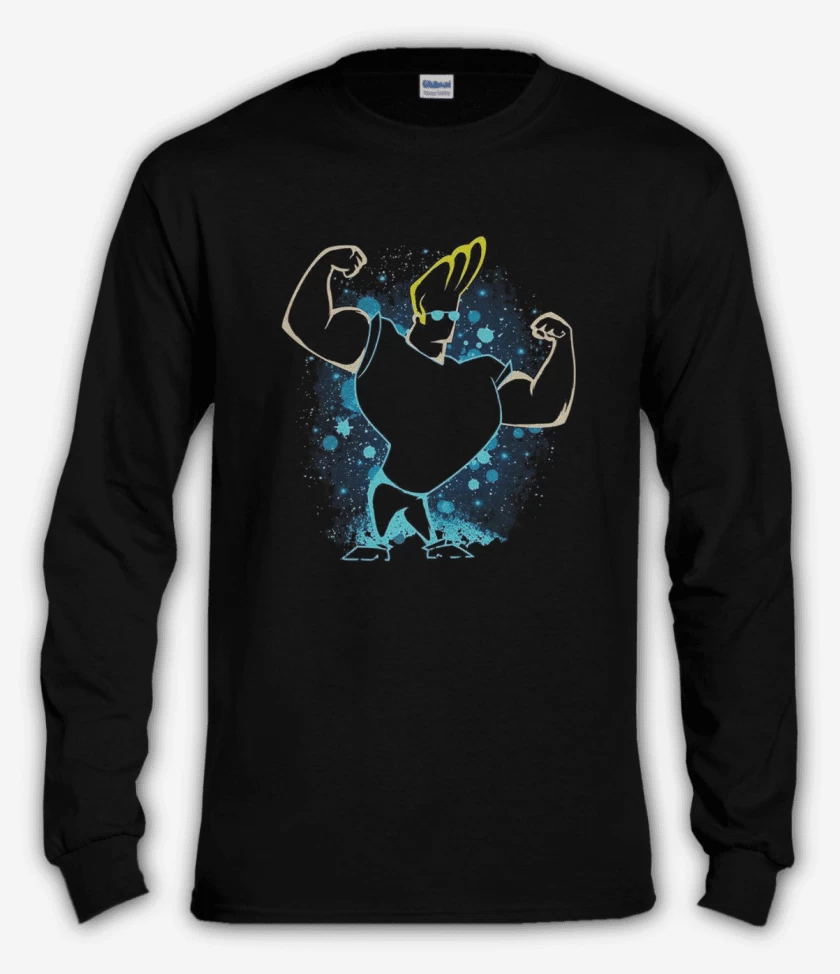 Polera manga larga Negro de Jhnny bravo