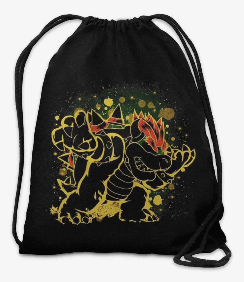 Mochila Negro de Bowser