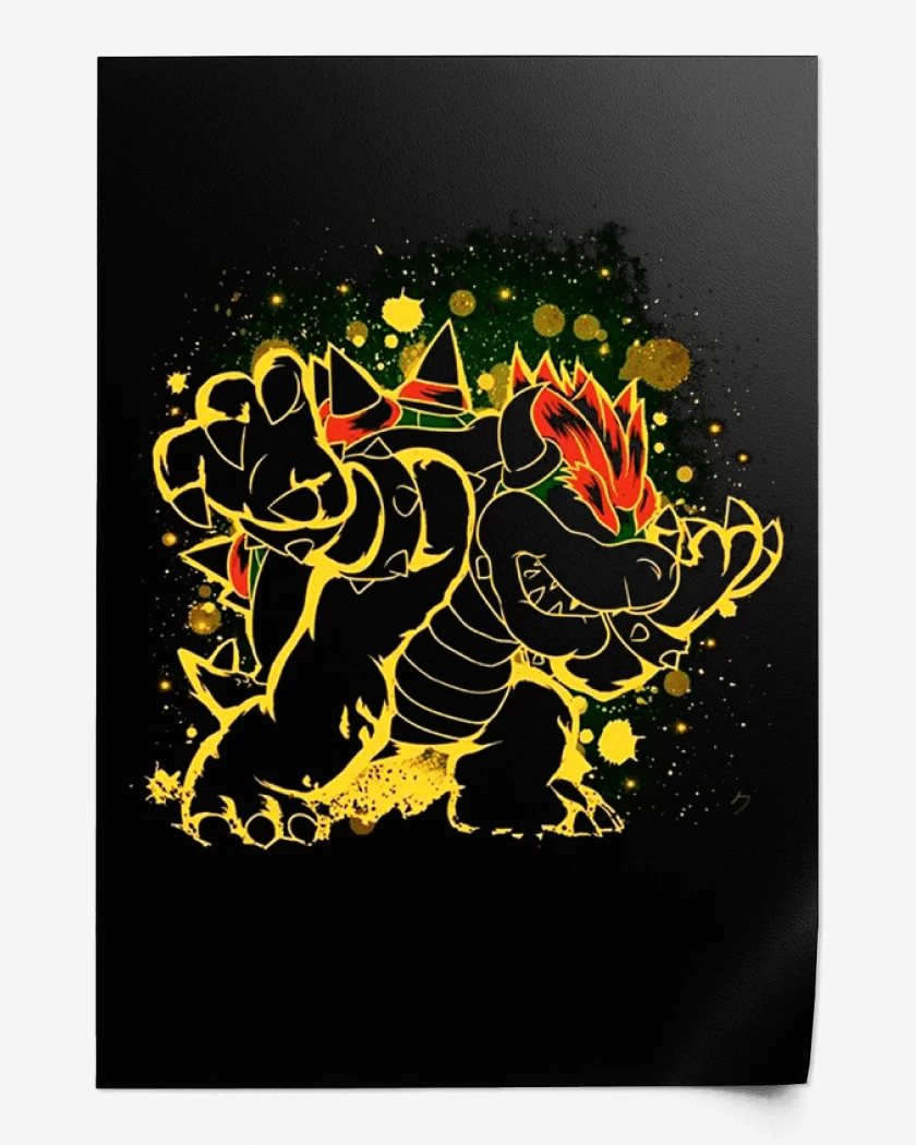 Print Negro de Bowser
