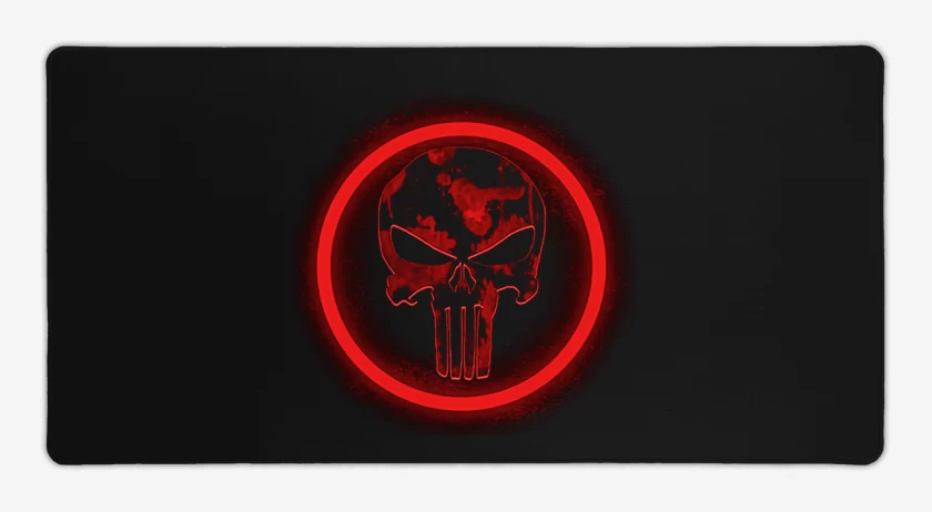Mouse pad Gamer Negro de Castigador pecho