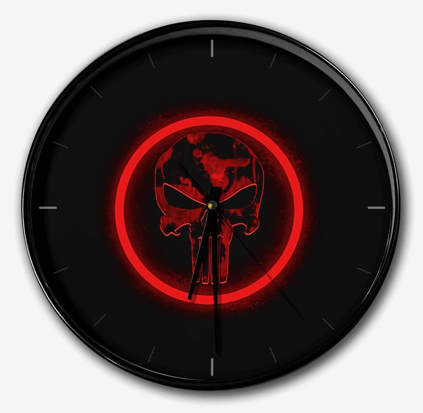 Reloj Negro de Castigador pecho
