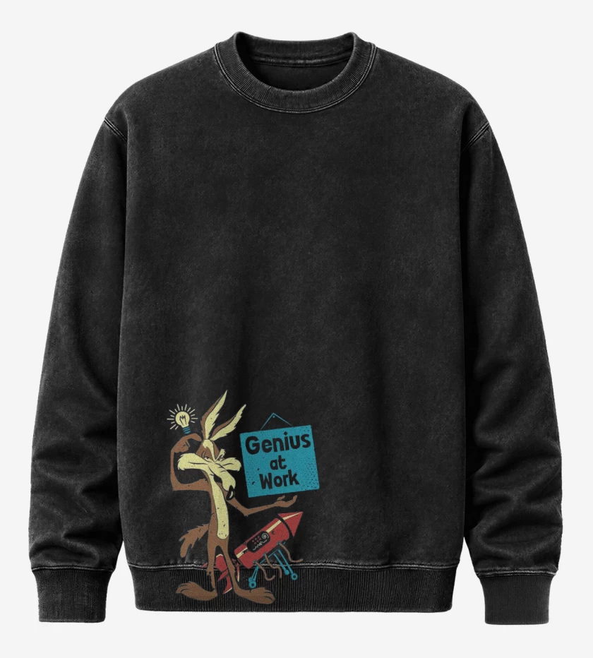 Poleron Polo Acid Wash Negro de Coyote