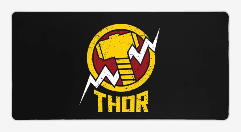 Mouse pad Gamer Negro de Thor