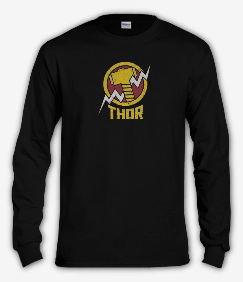 Polera manga larga Negro de Thor