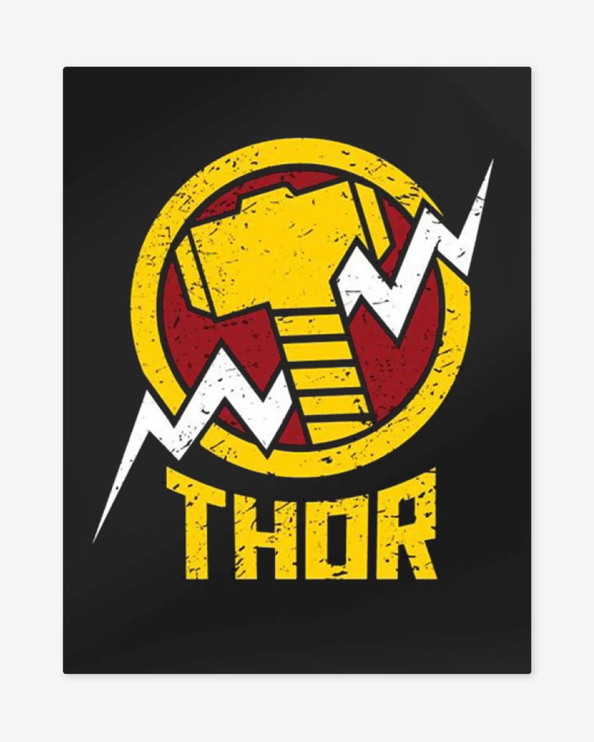 Print metalico Negro de Thor