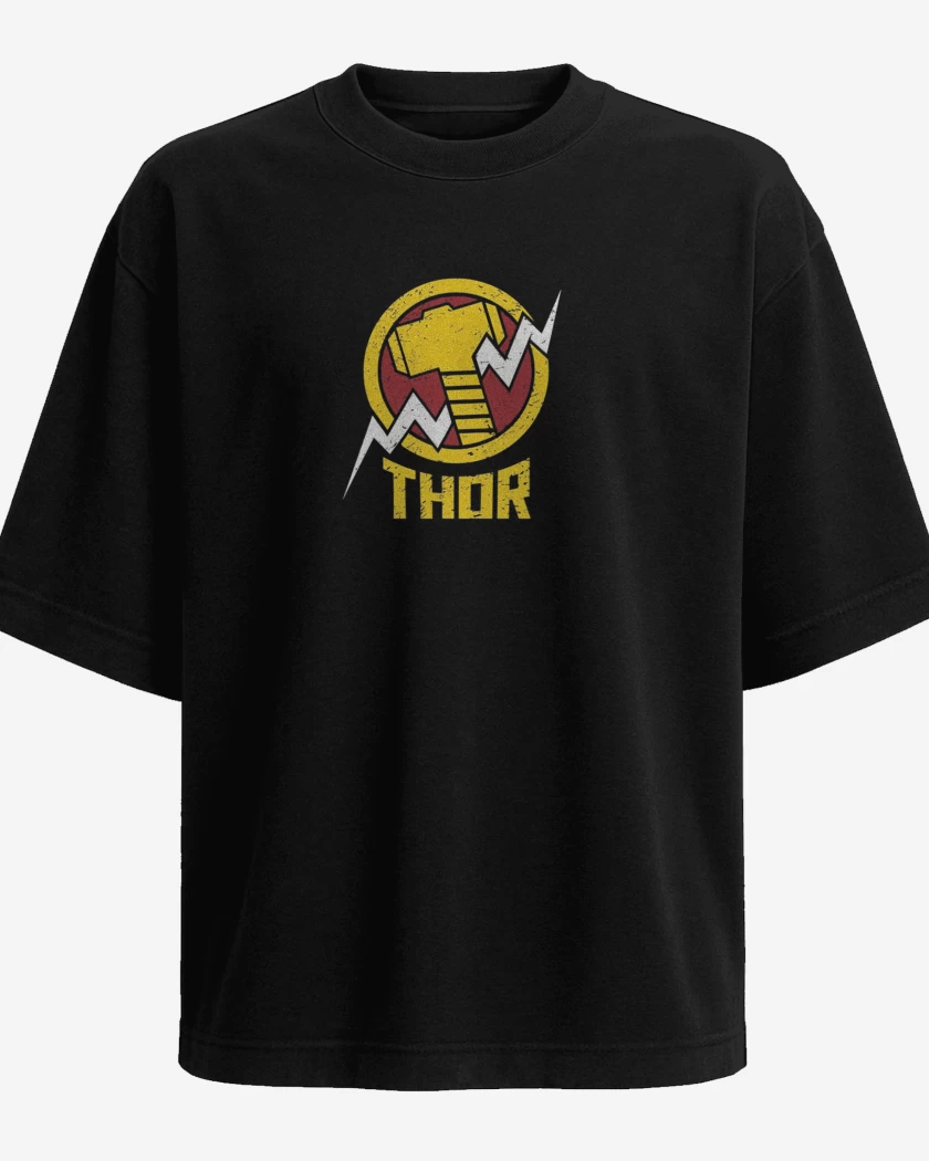 Polera Oversize Negro de Thor