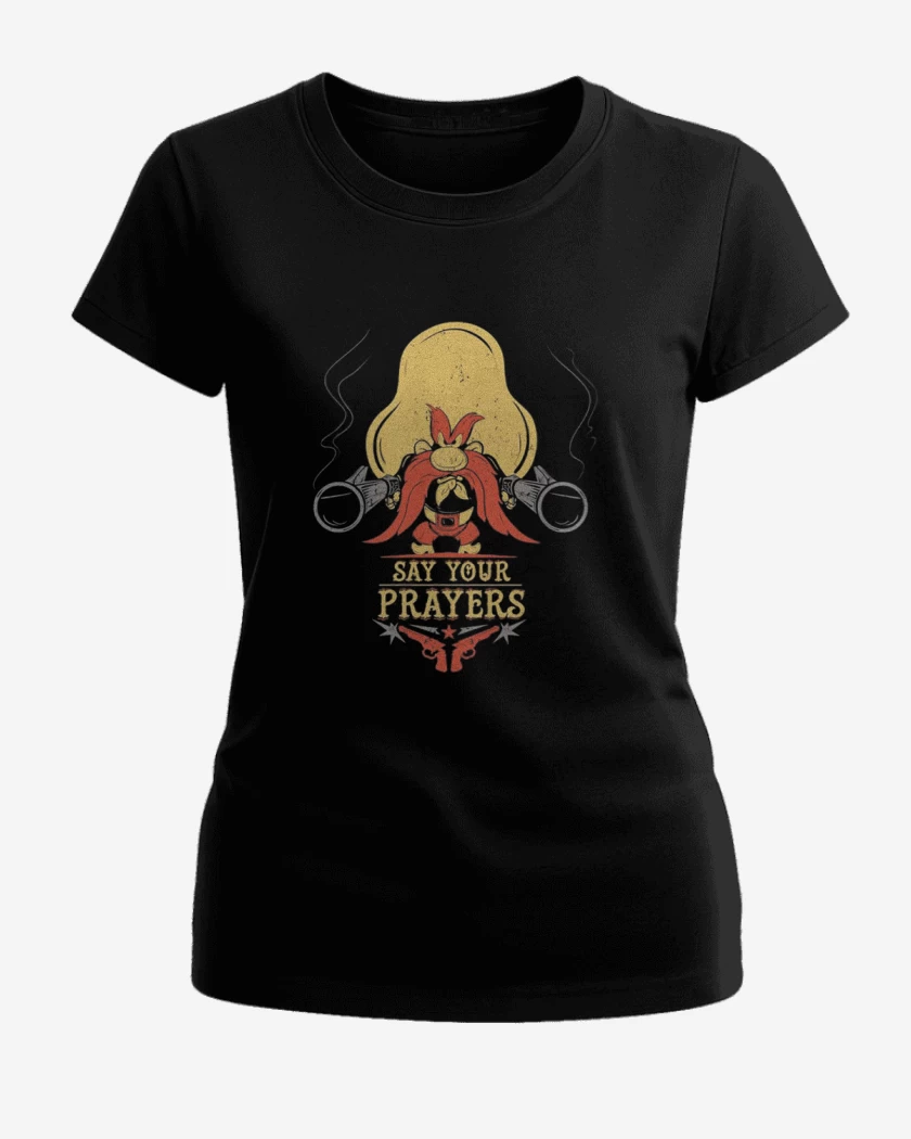 Polera de Mujer Negro de Sam bigotes