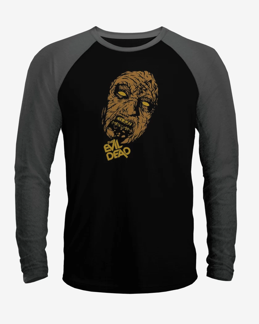 Polera Raglan Negro / Negro Heather de The evil dead