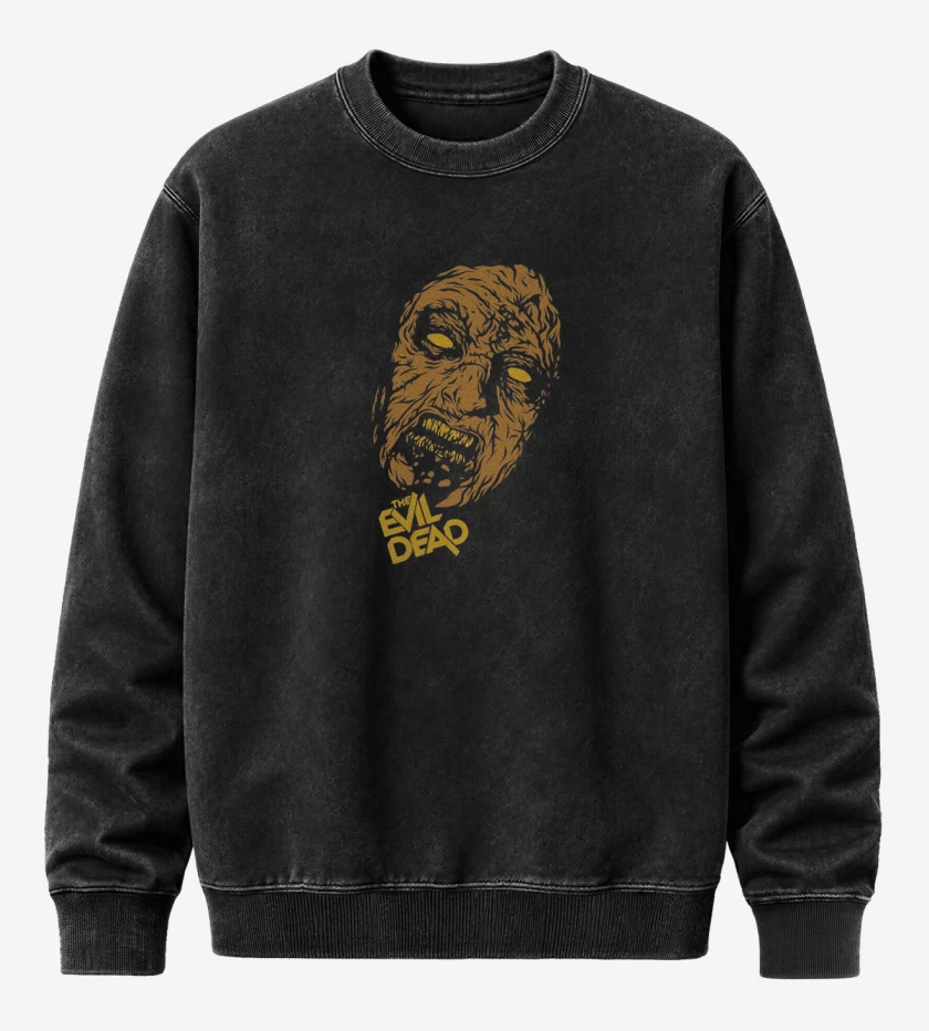Poleron Polo Acid Wash Negro de The evil dead