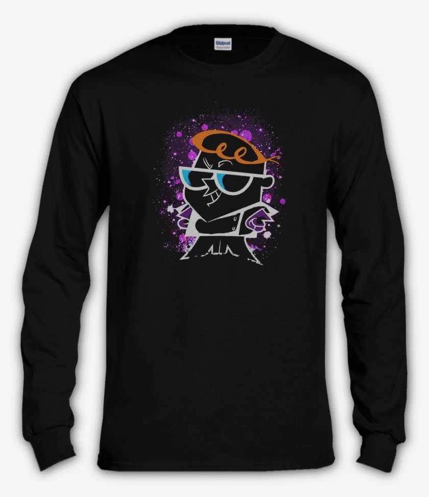 Polera manga larga Negro de Dexter