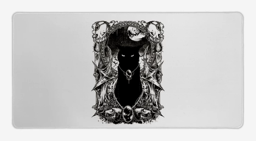 Mouse pad Gamer Black cat