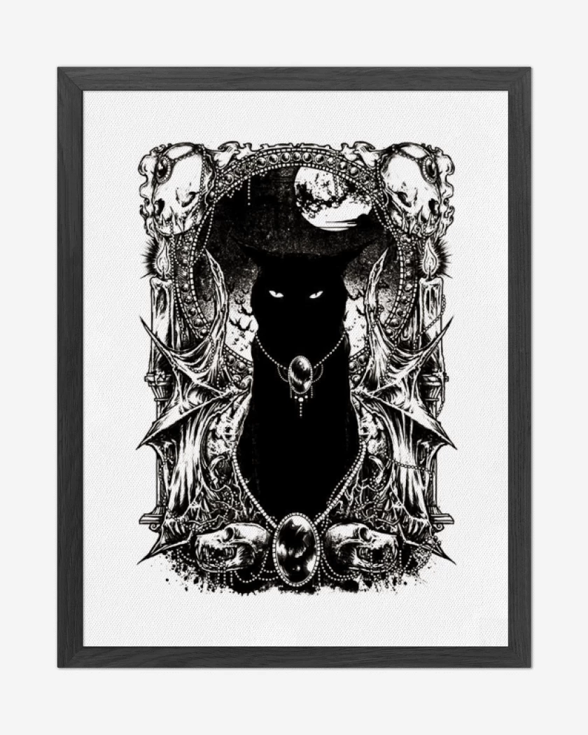 Cuadro decorativo Blanco de Black cat