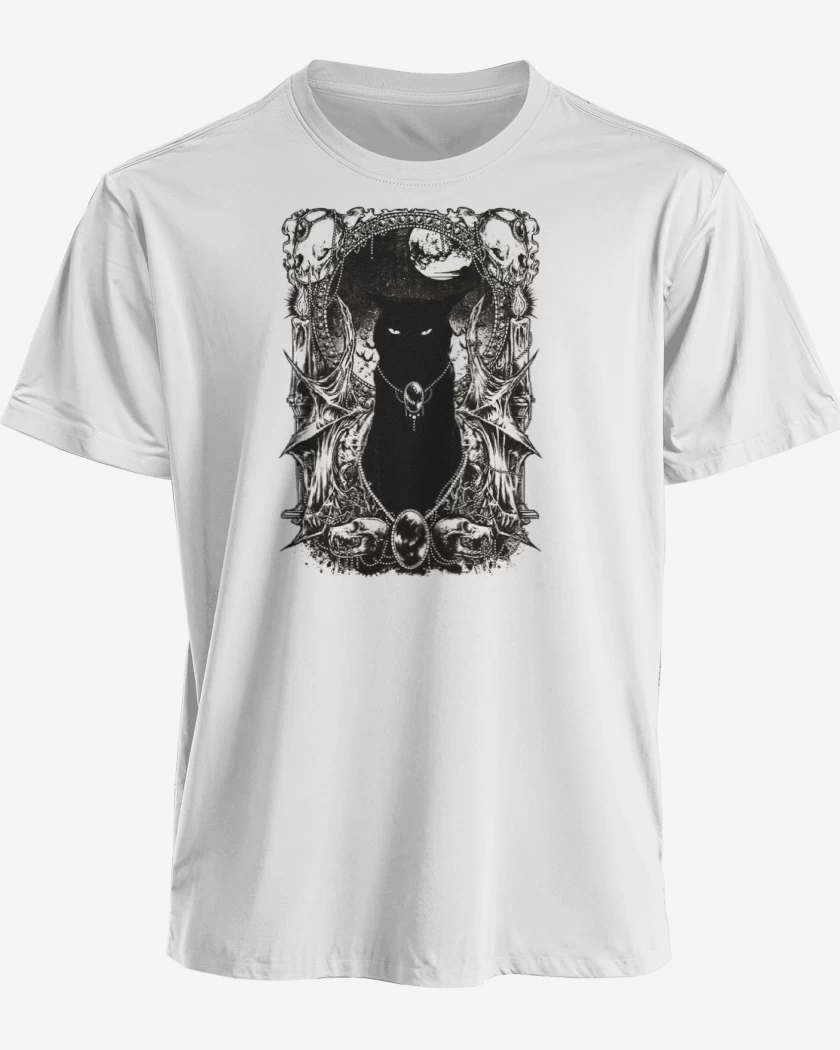 Polera premium Blanco de Black cat