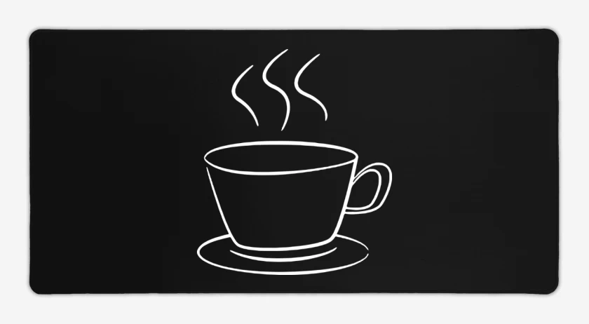 Mouse pad Gamer Negro de tacita