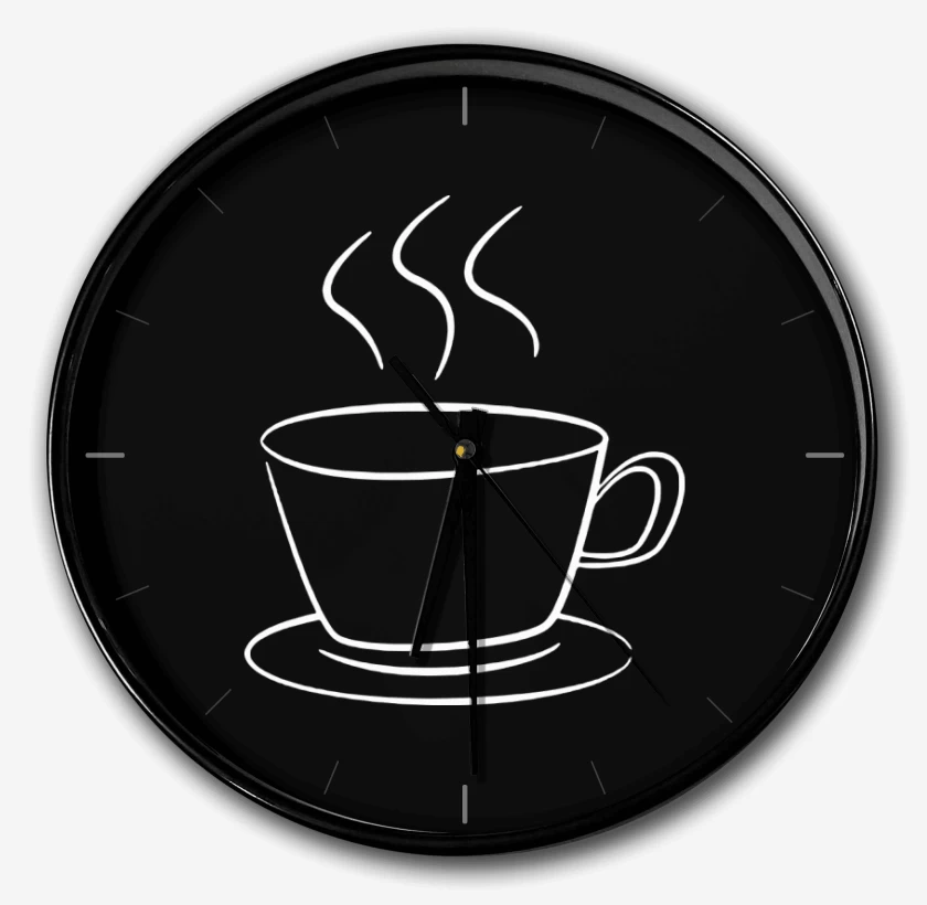 Reloj Negro de tacita