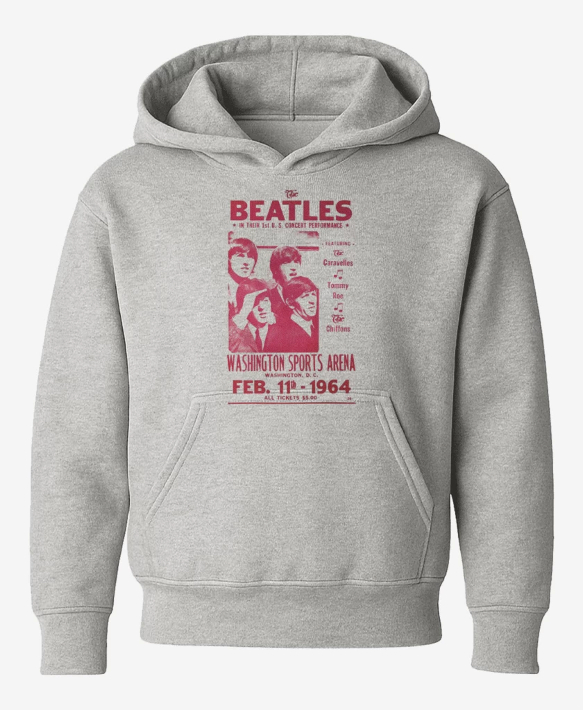Poleron de niño Gris Melange de Afiche The Beatles 