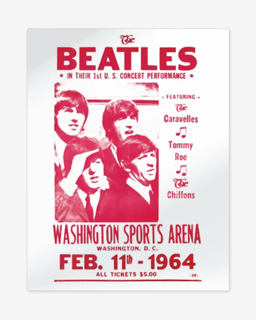 Print metalico Afiche The Beatles 